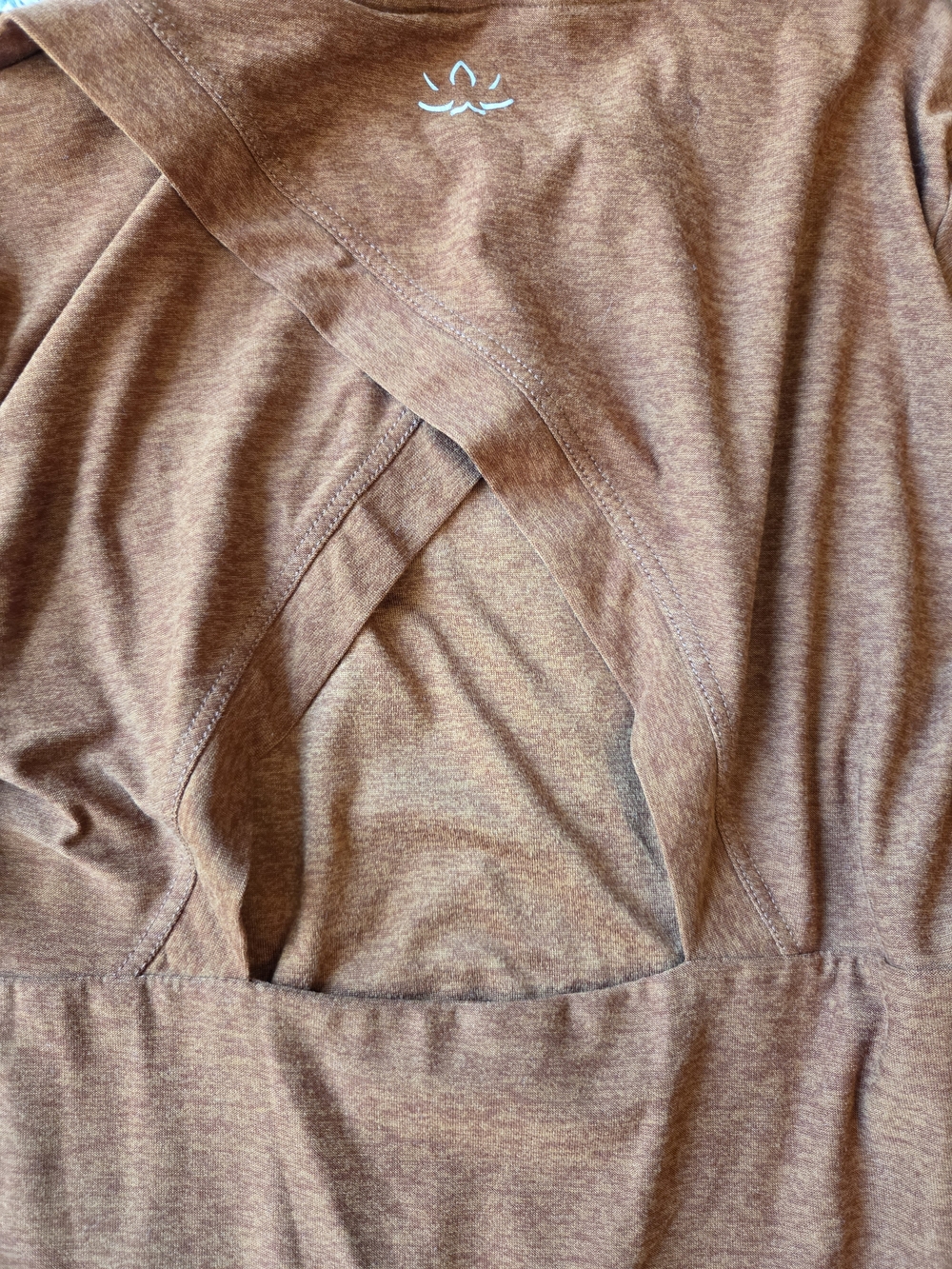 Beyond Yoga Lightweight Long Sleeve Crop Top - Rust Orange - Picture 7 of 7